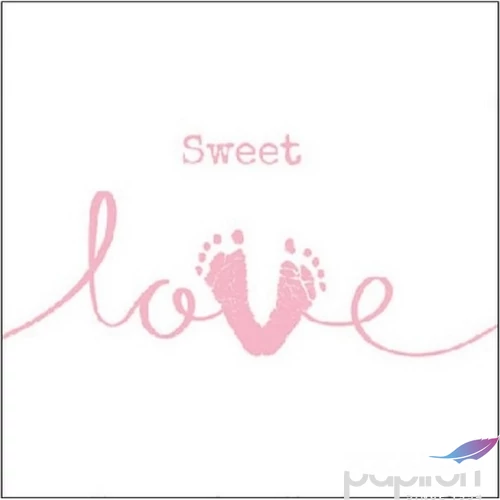 Szalvéta Ambiante Sweet Love Girl papírszalvéta 25x25cm,15db-os