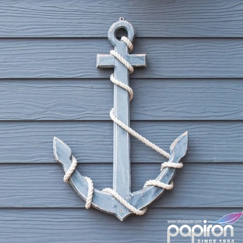 Szalvéta Ambiante Wooden Anchor blue papírszalvéta 33x33cm,20db-os