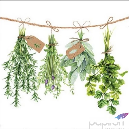 Szalvéta Ambiante Fresh Herbs papírszalvéta 25x25cm,15db-os