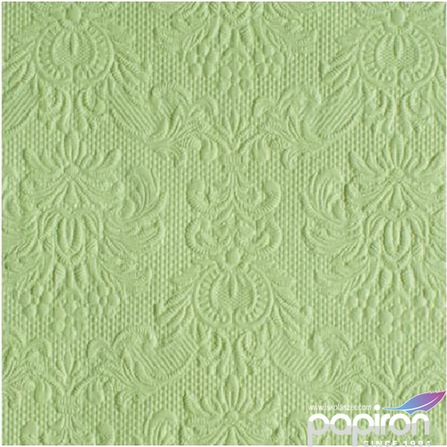 Szalvéta Ambiente Elegance Pale Green dombornyomott 33x33cm 3rétegű 15db/csom