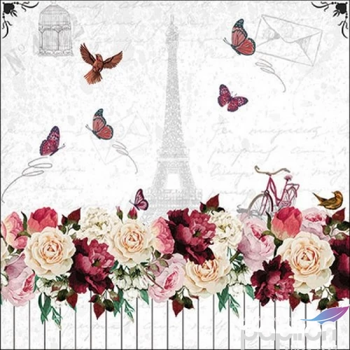 Szalvéta Ambiante Romantic Paris papírszalvéta 33x33cm,20db-os