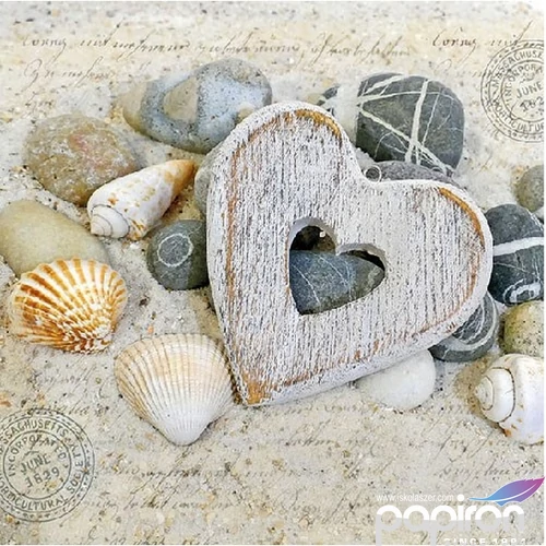 Szalvéta Ambiante Hearts and Stones papírszalvéta 33x33cm,20db-os