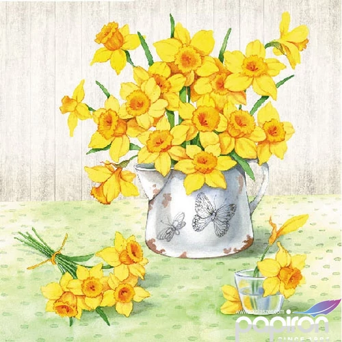 Szalvéta 33x33cm Ambiente Narcissus,20db-os 