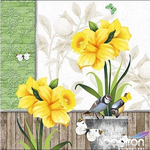 Szalvéta Ambiante Sunny Spring papírszalvéta 33x33cm,20db-os