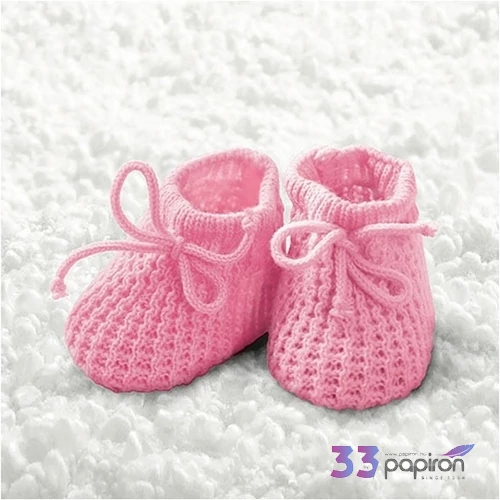 Szalvéta Ambiente Baby 33x33cm 3rétegű 20db/csomag Baby Girl Booties