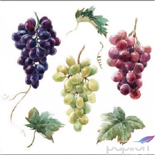 Szalvéta 25x25cm Ambiente Wine grapes 20db/csomag