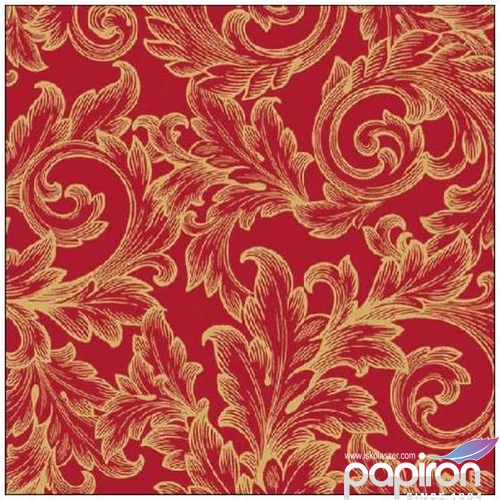 Szalvéta Ambiante Baroque Godl /Red papír papírszalvéta 33x33cm,20db-os