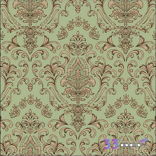 Szalvéta Ambiante Baroque ornament green papír papírszalvéta 33x33cm,20db-os
