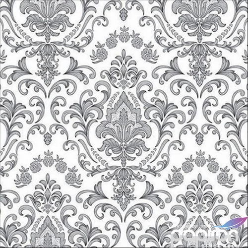 Szalvéta Ambiante Baroque ornament silver papír papírszalvéta 33x33cm,20db-os