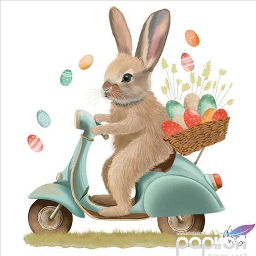 Szalvéta Ambiente Bunny Dash papírszalvéta 33x33cm,20db-os