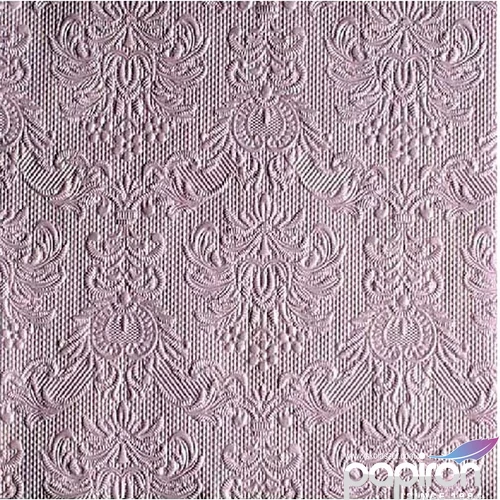 Szalvéta Ambiente Elegance Lilac pearl dombornyomott 40x40cm,15db-os