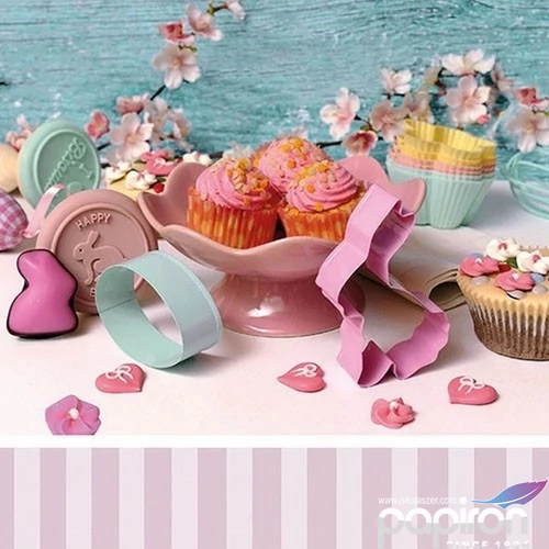 Szalvéta Ambiante Easter Bakery lila papírszalvéta 33x33cm,20db-os