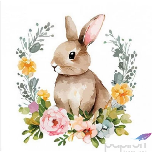 Szalvéta Ambiente Cute Easter rabbit papírszalvéta 25x25cm,20db-os