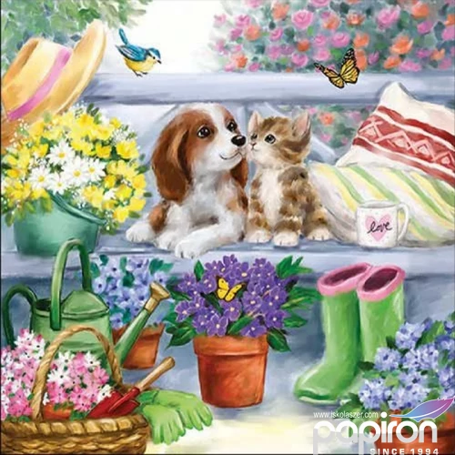 Szalvéta Ambiante Bench friends papír papírszalvéta 33x33cm,20db-os