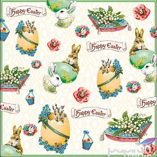 Szalvéta Ambiente Easter banner papírszalvéta 33x33cm,20db-os