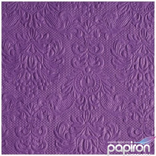 Szalvéta Ambiente Elegance purple dombornyomott 40x40cm,15db-os