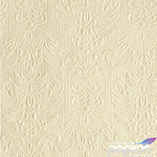 Szalvéta Ambiente Elegance Elegance cream dombornyomott papírszalvéta 25x25cm,15db-os