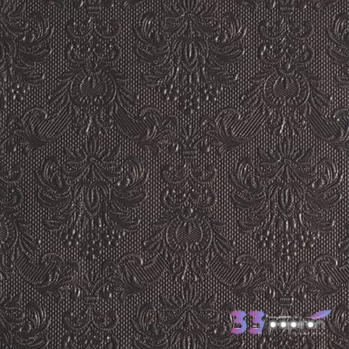 Szalvéta Ambiente Elegance Dark Grey dombornyomott p 40x40cm,15db-os