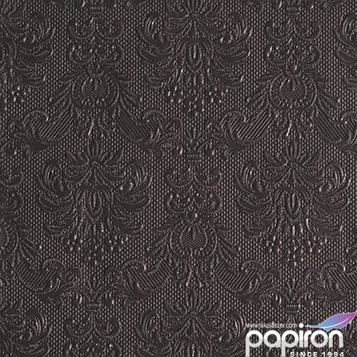 Szalvéta Ambiente Elegance Dark Grey dombornyomott p 40x40cm,15db-os