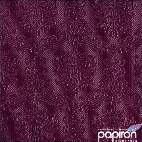 Szalvéta Ambiente Elegance Berry dombornyomott papírszalvéta 33x33cm,15db-os