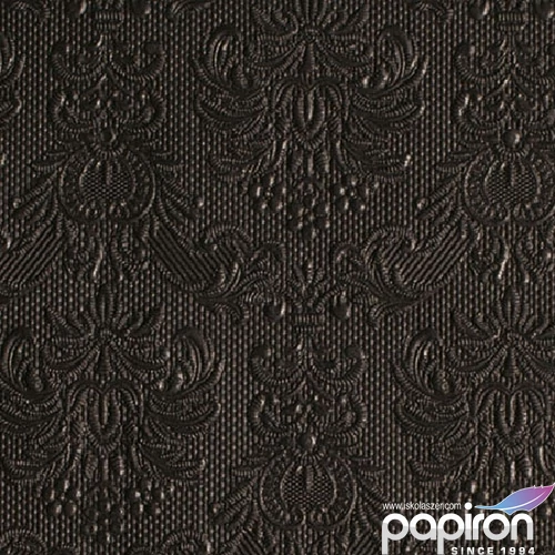 Szalvéta Ambiente Elegance Elegance Black dombornyomott papírszalvéta 25x25cm,15db-os