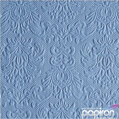 Szalvéta Ambiente Elegance Elegance jeans blue dombornyomott papírszalvéta 25x25cm,15db-os