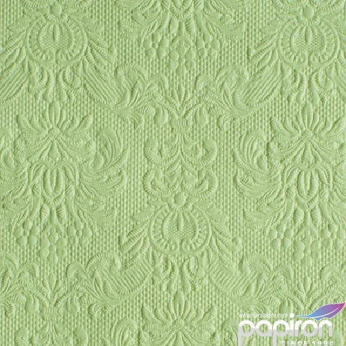 Szalvéta Ambiente Elegance Elegance pale green dombornyomott papírszalvéta 25x25cm,15db-os