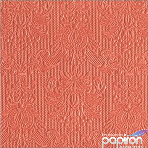 Szalvéta Ambiente Elegance Elegance peach dombornyomott papírszalvéta 25x25cm,15db-os