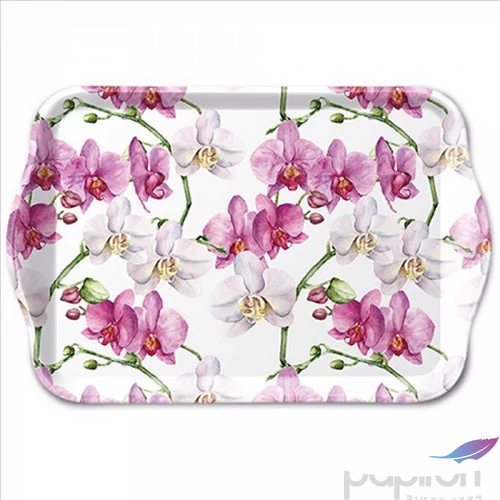 Szalvéta Ambiente Elegance Elegant orchids white műanyag kistálca 13x21cm