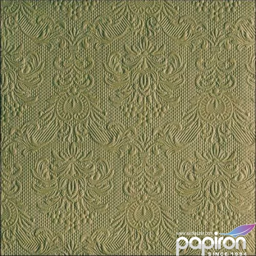 Szalvéta Ambiente Elegance Green Leaf dombornyomott papírszalvéta 4 40x40cm,15db-os