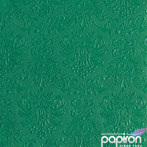 Szalvéta Ambiente Elegance Ivy Green dombornyomott 40x40cm,15db-os
