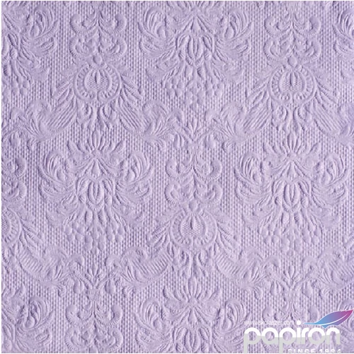 Szalvéta Ambiente Elegance Lavender dombornyomott 33x33cm 3rétegű 15db/csom