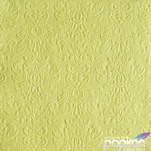 Szalvéta Ambiente Elegance light green dombornyomott 40x40cm,15db-os