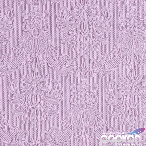 Szalvéta Ambiente Elegance Light Purple dombornyomott 33x33cm 3rétegű 15db/csom