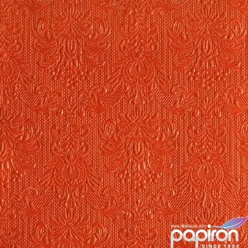 Szalvéta Ambiente Elegance Elegance orange dombornyomott 33x33cm 3rétegű 15db/csom