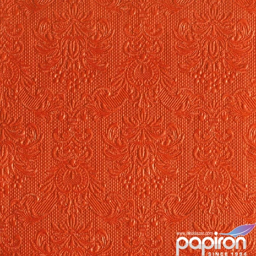 Szalvéta Ambiente Elegance orange dombornyomott 40x40cm,15db-os