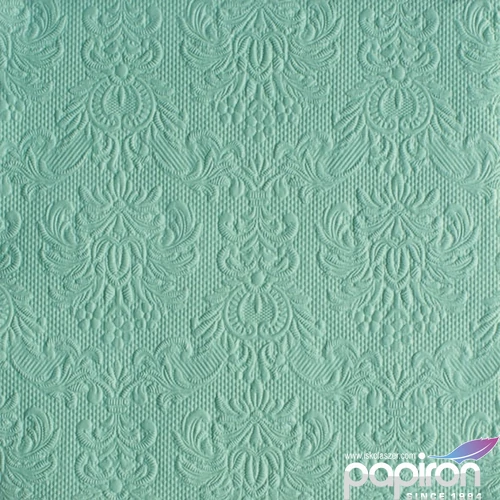 Szalvéta Ambiente Elegance Pale Aqua 33x33cm 3rétegű 15db/csom papírszalvéta 33x33cm, 15db-os
