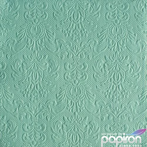 Szalvéta Ambiente Elegance Pale Aqua dombornyomott 40x40cm,15db-os