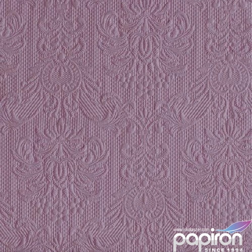 Szalvéta Ambiente Elegance Pale lilac dombornyomott 33x33cm 3rétegű 15db/csom