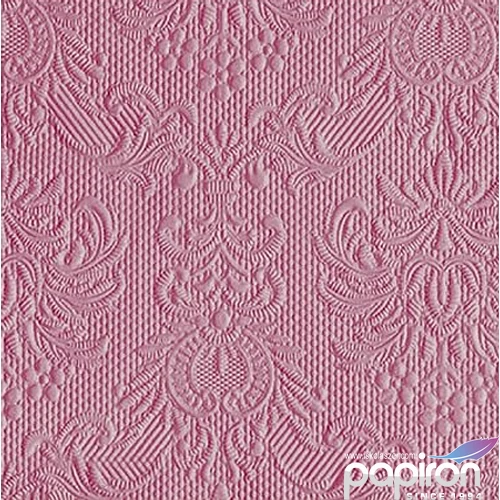 Szalvéta Ambiente Elegance Elegance Pale Rose dombornyomott papírszalvéta 25x25cm,15db-os