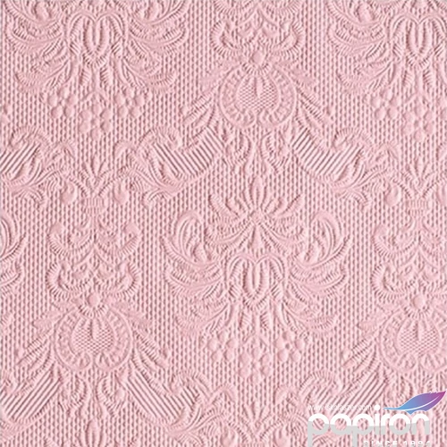Szalvéta Ambiente Elegance Elegance pastel rose dombornyomott papírszalvéta 25x25cm,15db-os