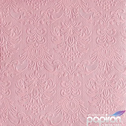 Szalvéta Ambiente Elegance Pastel Rose dombornyomott 40x40cm,15db-os