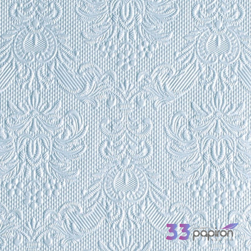 Szalvéta Ambiente Elegance Elegance pearl blue dombornyomott papírszalvéta 25x25cm,15db-os