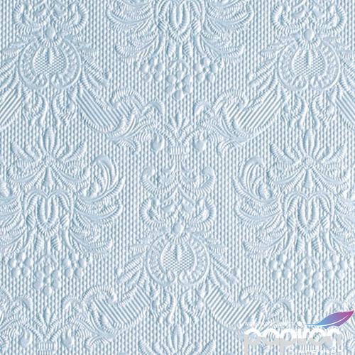 Szalvéta Ambiente Elegance Elegance pearl blue dombornyomott papírszalvéta 25x25cm,15db-os
