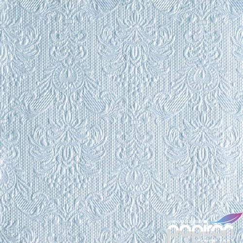 Szalvéta Ambiente Elegance Pearl blue dombornyomott 33x33cm 3rétegű 15db/csom