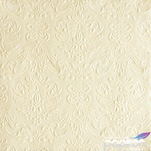 Szalvéta Ambiente Elegance Pearl Cream dombornyomott 33x33cm 3rétegű 15db/csom