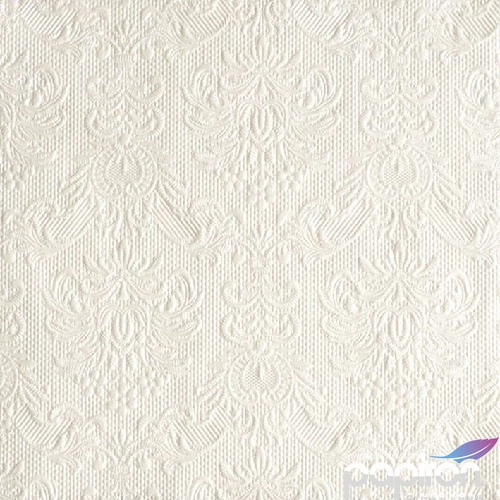 Szalvéta Ambiente Elegance pearl dombornyomott 40x40cm,15db-os
