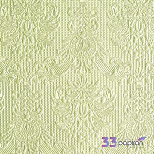 Szalvéta Ambiente Elegance Elegance pearl green dombornyomott papírszalvéta 25x25cm,15db-os