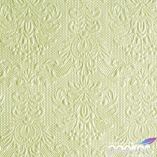 Szalvéta Ambiente Elegance Elegance pearl green dombornyomott papírszalvéta 25x25cm,15db-os