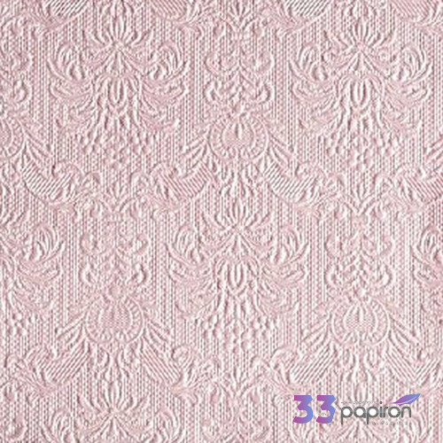 Szalvéta Ambiente Elegance pearl pink dombornyomott 33x33cm 3rétegű 15db/csom